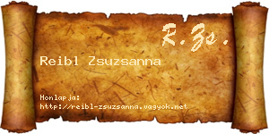 Reibl Zsuzsanna névjegykártya